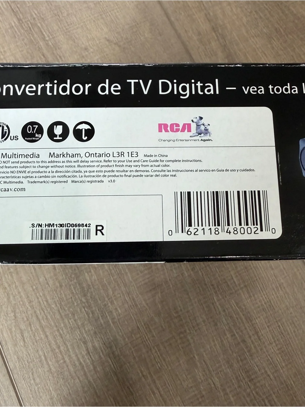 RCA DTA800B1 Digital TV Converter Box Remote & Cable Over The Air Broadcasts - Picture 11 of 13